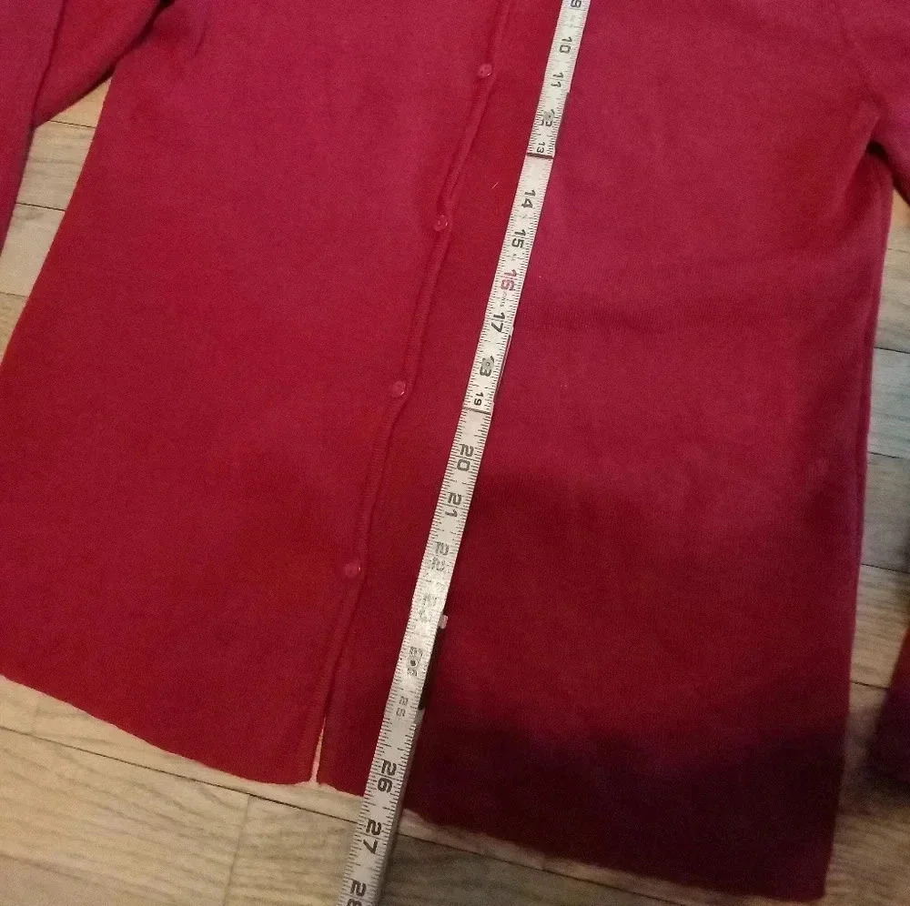 Pendleton Red Button Front Cardigan Womens Size XL - Picture 4 of 9